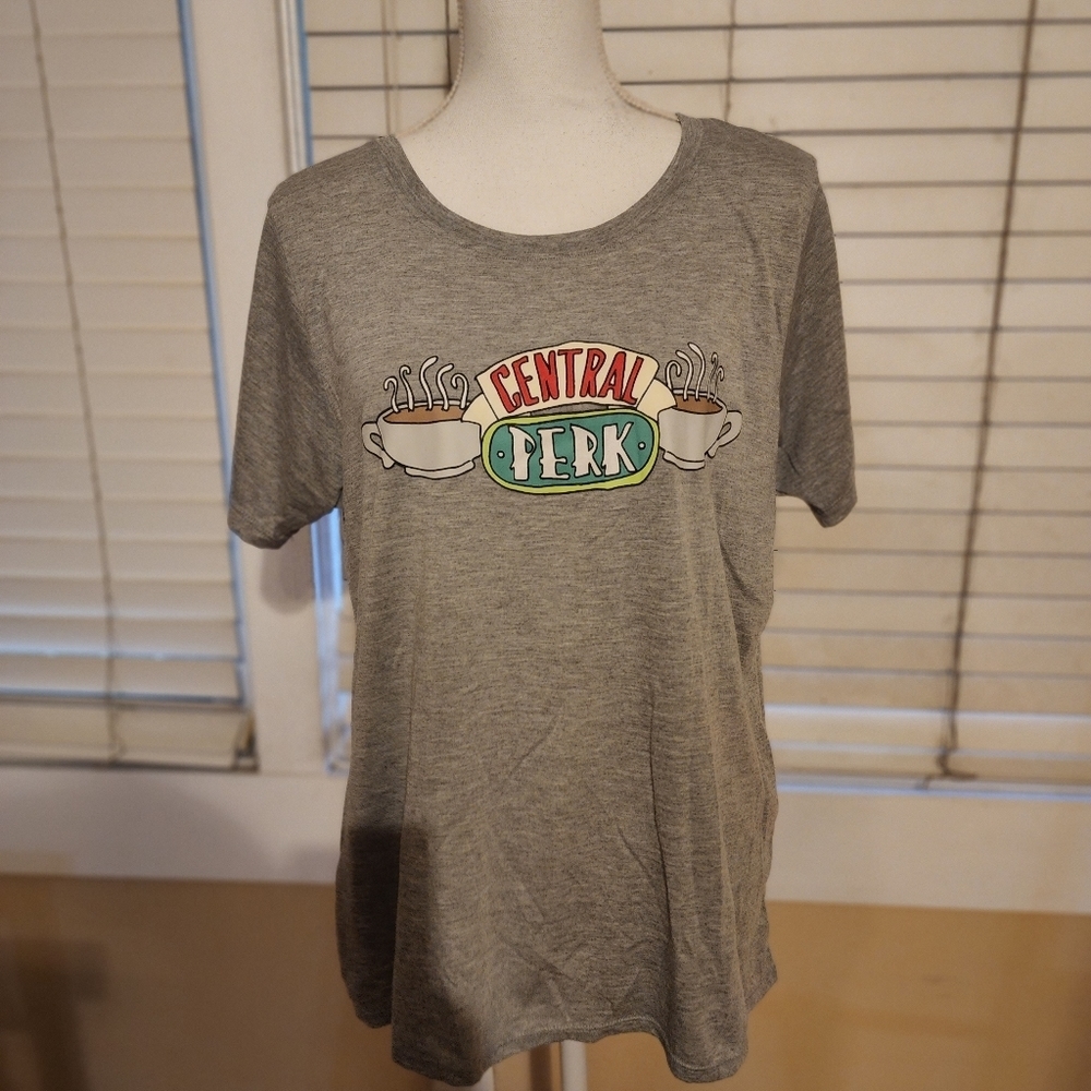 Official FRIENDS Women's Cut Central Perk T-shirt - Picture 2 of 9
